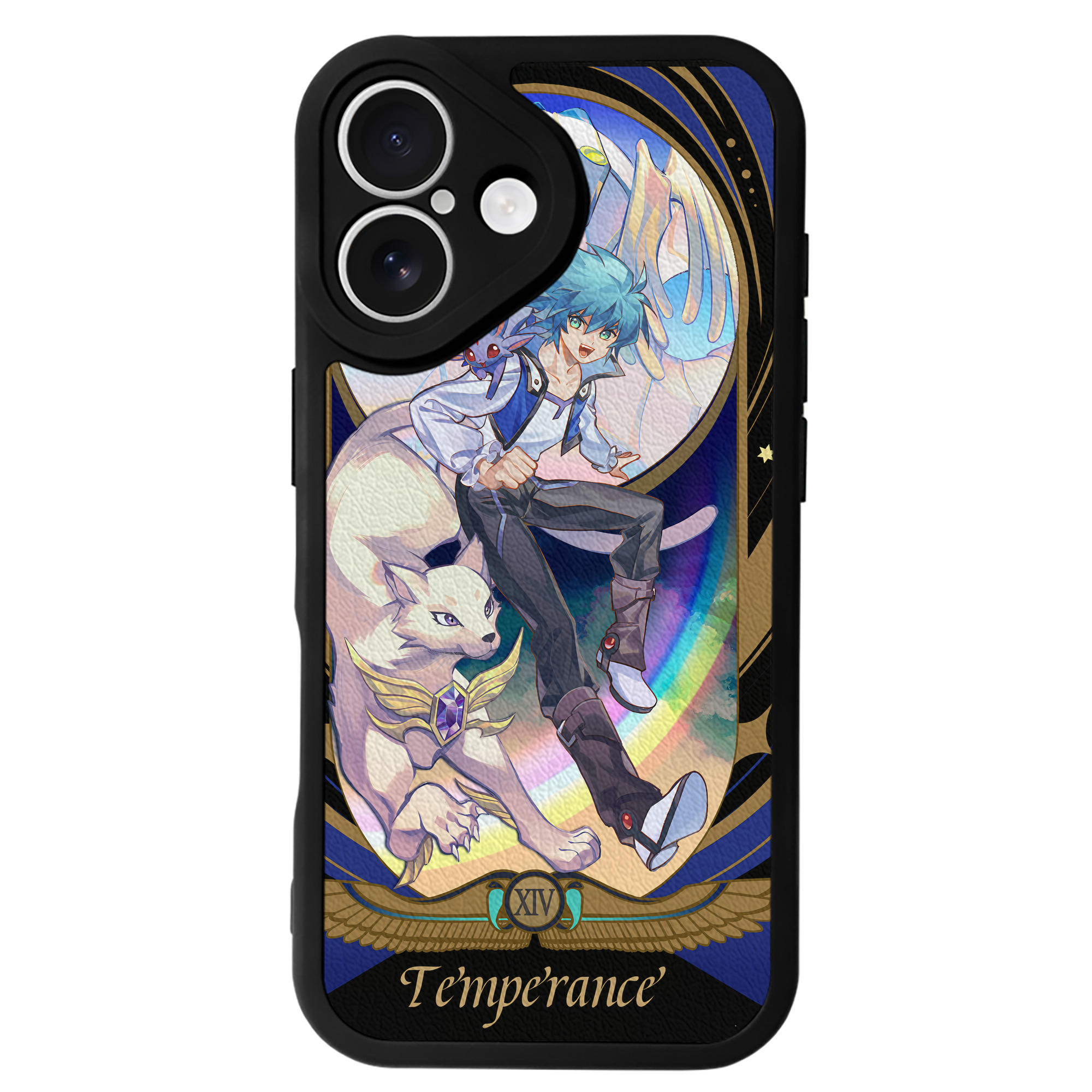 （画像用） 遊☆戯☆王 Yu-Gi-Oh! 【iPhone 16シリーズ対応】シリコンスマホケース（レザー調） 材質：シリコン